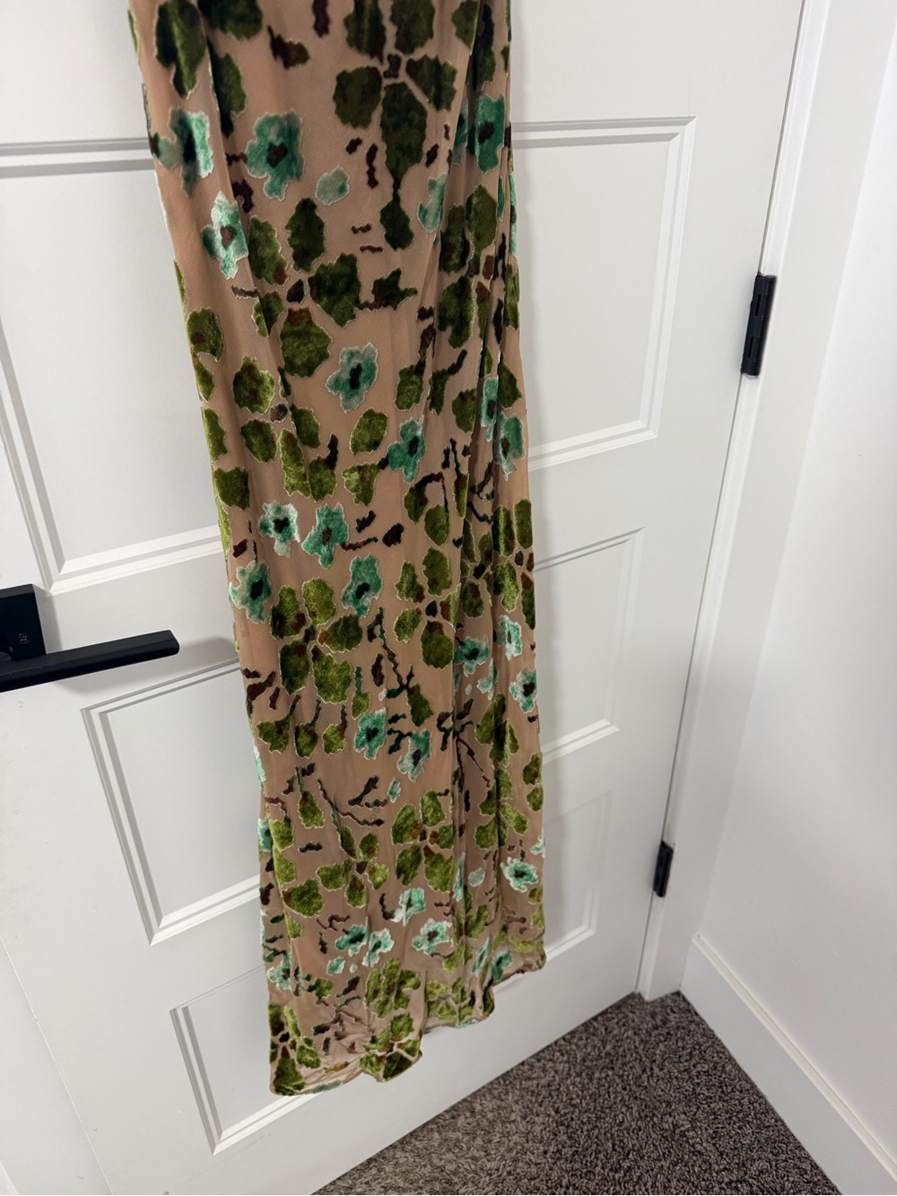 STAUD Cubism Dress Moss Floral Tapestry - Size 8 - Picture 4 of 10